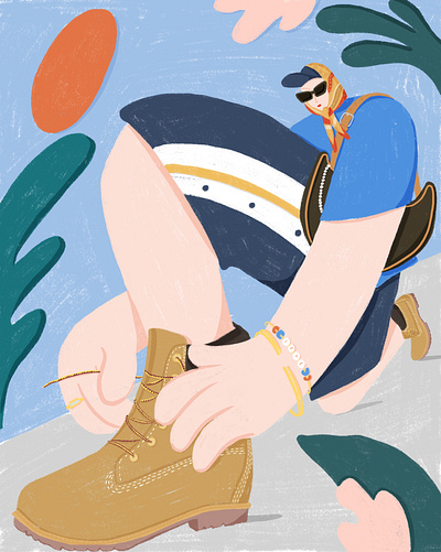 Timberland social media's illustration fashion illustration socialmedia timberland