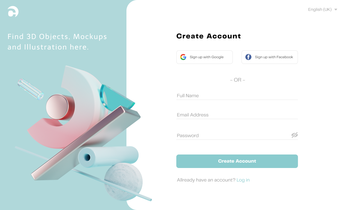 Website Registration Page_Figma figma front end graphic design landing page product designer registration page ui user interface