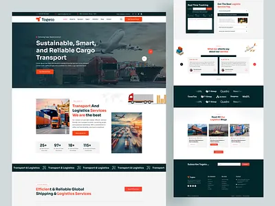 Freight Broker & Logistics Website Template businesswebsitedesign creativelandingpage freightbrokerdesign logistic web design logistic website landing page logistic website template logistics landing page logisticswebsite marketingwebsite shippingwebsite transportwebsite truckingwebsite webtemplatedesign