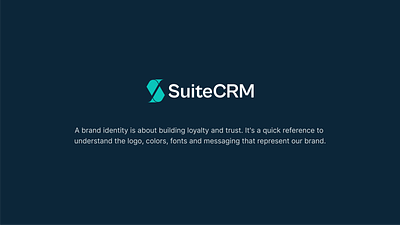 SuiteCRM - Brand Identity Design brand identity brand identity design branding crm logo designxpart logo logo design s letter logo s logo suitecrm logo