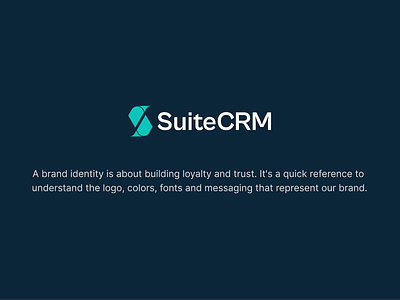 SuiteCRM - Brand Identity Design brand identity brand identity design branding crm logo designxpart logo logo design s letter logo s logo suitecrm logo
