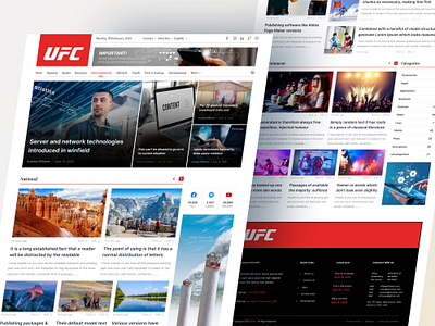 Online News Portal Website - Landing Page blogdesign contentplatform datajournalism digitalmedia entertainmentnews healthlifestyle landing page design mediaportal news portal website newswebsite online news website online news website design onlinenews readerengagement seocontent sportsmedia technews ui uxdesign webdesign