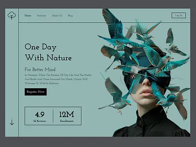 one day with nature creative landing