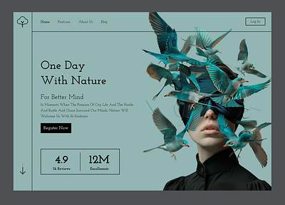 one day with nature creative landing