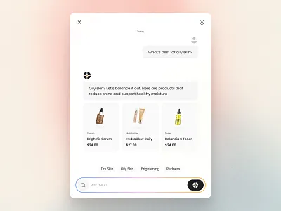 Beauty Shopify Website With AI Chatbot ai chatbot beauty beauty products cosmetic cosmetics cosmetics website e commerce website ecommerce makeup online store product page product page design shopify shopping website skin care skincare skincare e commerce skincare website skincare website design ui ux