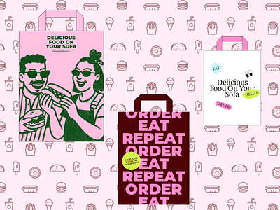 Packaging food design bag design branding design food graphic design illustration packaging design restaurants ui