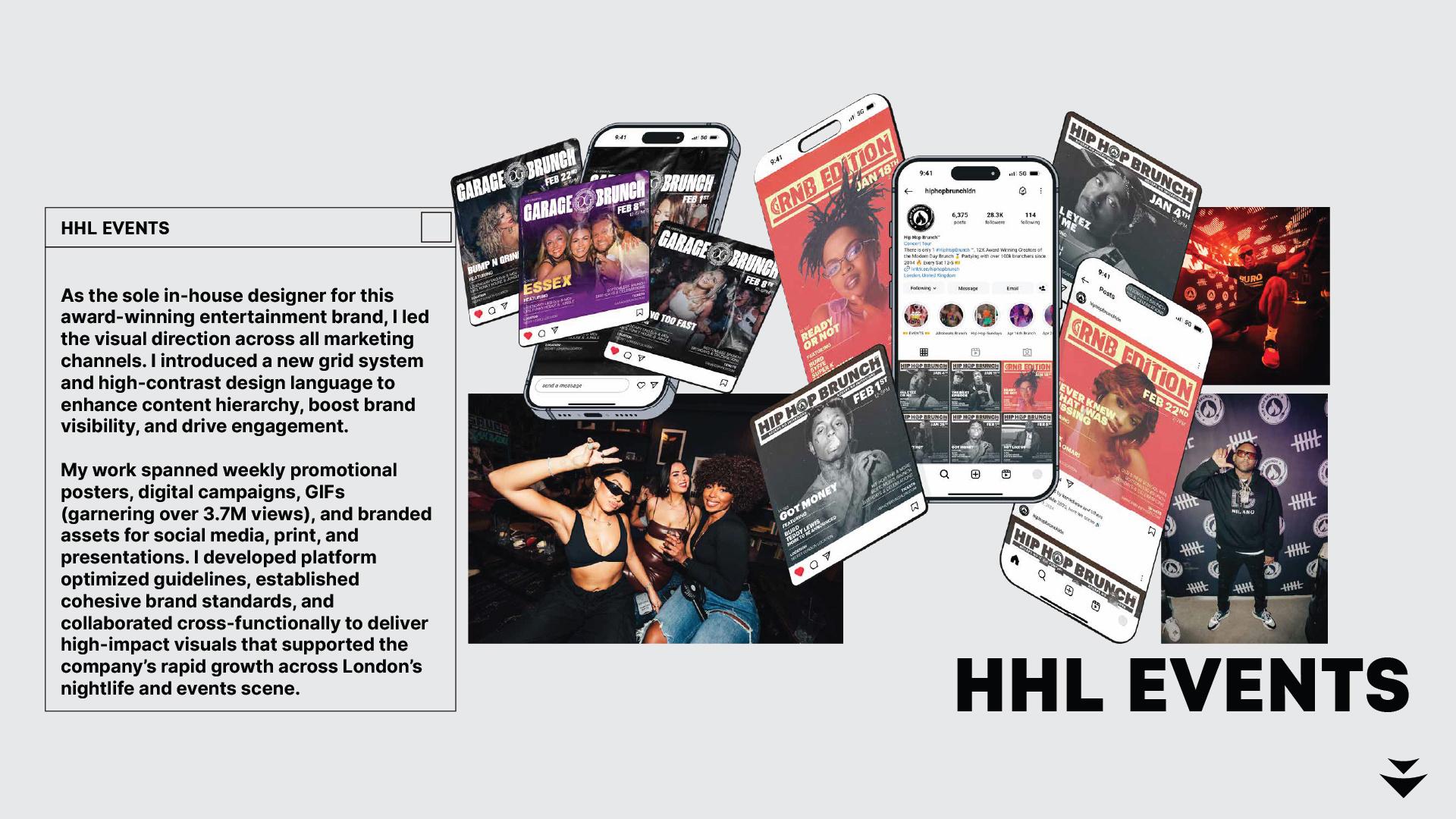 HHL | Social Media Campaign & supporting assets art direction b2c branding design editorial events graphic design london music social media