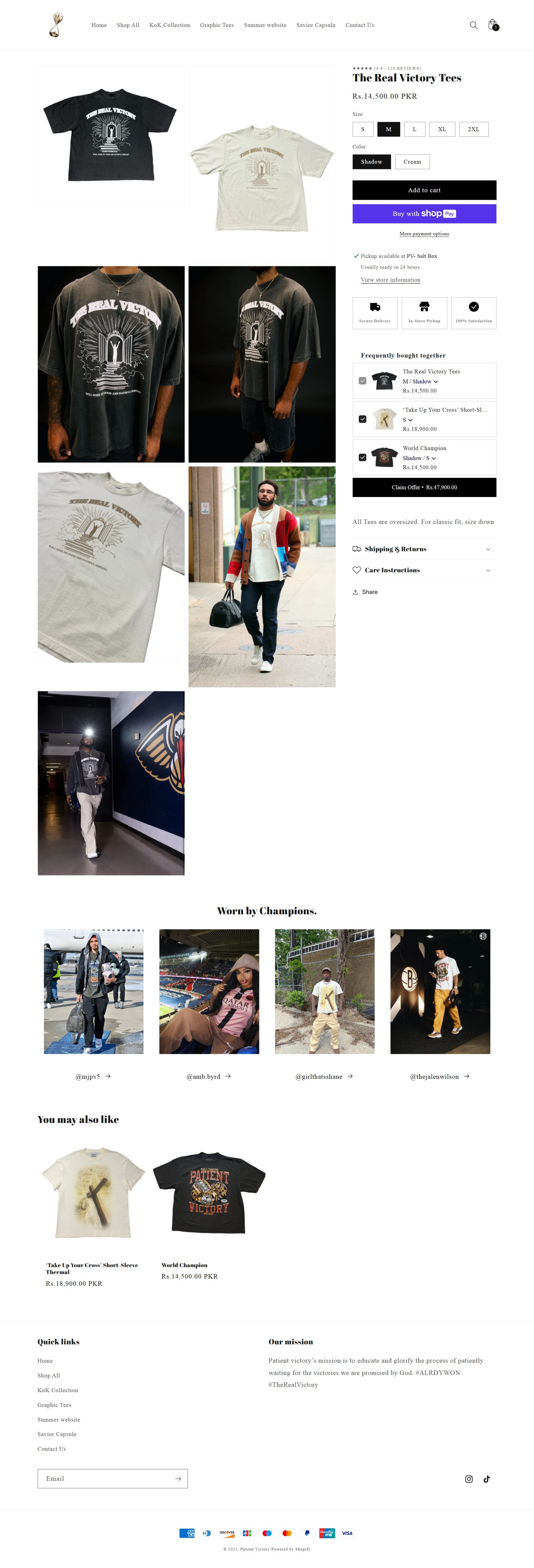 Example of Product Page Ecommerce