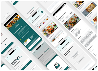 Culina AI - A Smart Food recipe app ai app dashboard design food home mobile app product design recipe uiux web design