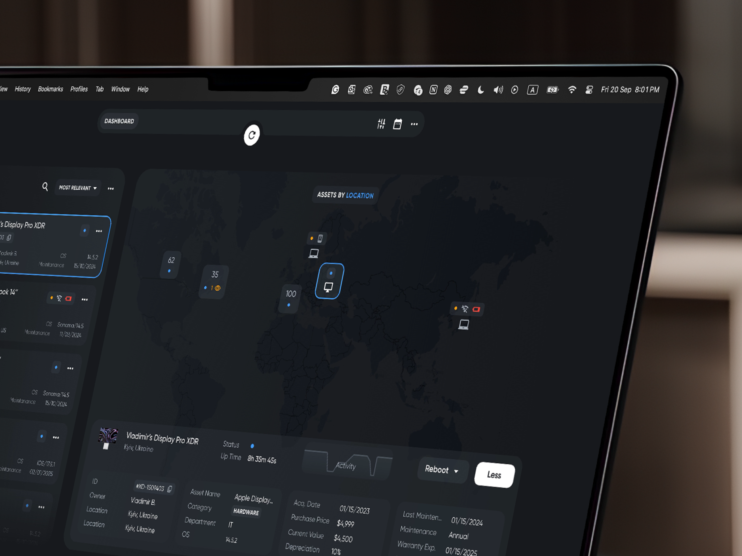 ISITUP - Transforming IT Asset Management in the Cloud b2p cloudmanagement cloudplatform dashboardui itassetmanagement saasdesign