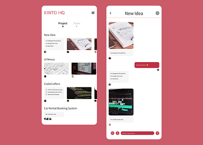 Unveiling KINTO HQ: My UI Design for Unified Team & Project Mana app design graphic design ui design ux ux design