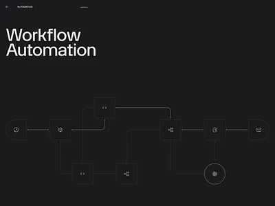 ( PROTOTYP ) Automation // Visual chart dark flowchart illustration interface minimal type typography ui visual
