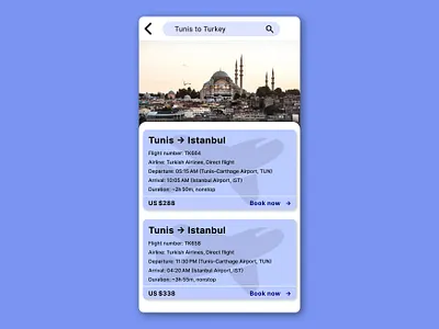 Day 068 : Flight Search dailyui