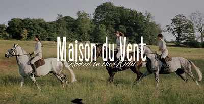 "Maison du Vent" — Identity for a Nature Riding Club animation branding graphic design logo ui
