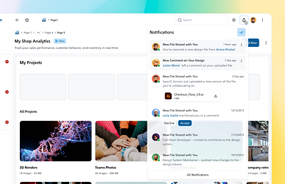 Notification - Djurdjura UI design system djurdjura ui figma kits list notifications ui