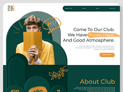 Book Club - "Books Here" ui