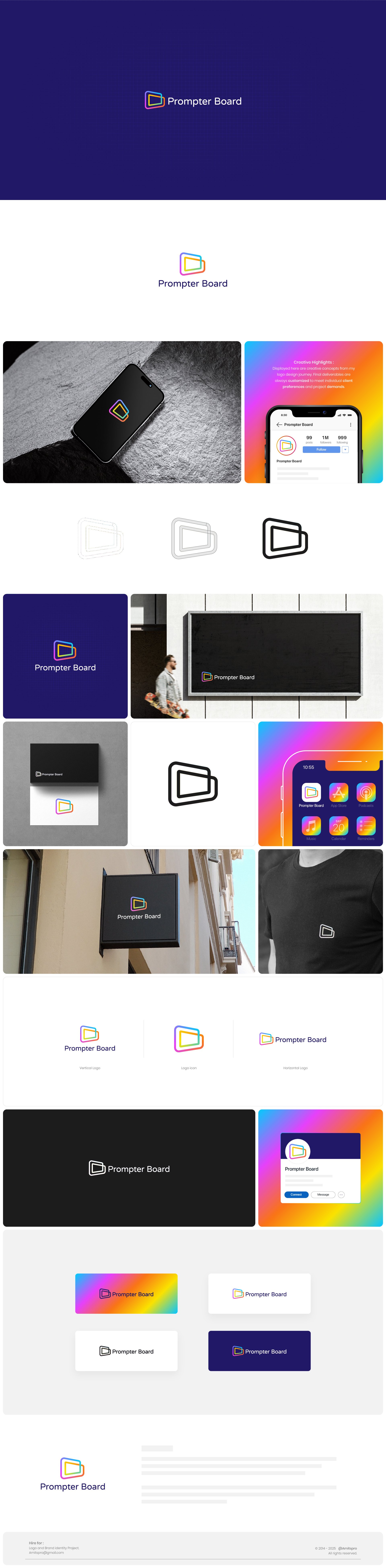 Prompter Board Logo by Amitspro | Logo & Brand Identity Designer on ...