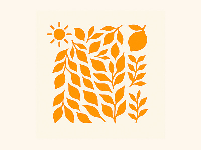 Modern Botanical Cutout – Summer Vibes branding