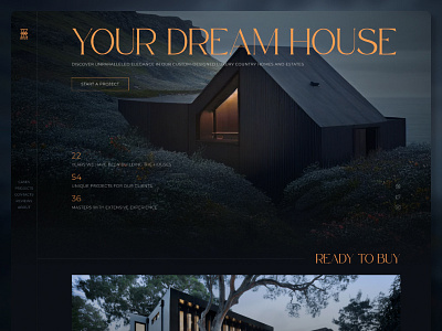 Designer houses - "Deus" design ui ux web