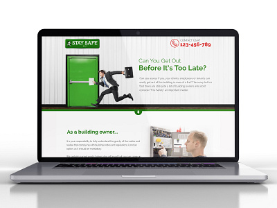 Stay Safe Exit Landing Page Design landing page design ui web design