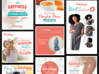 Babypalooza Social Media Graphics graphic design social media design