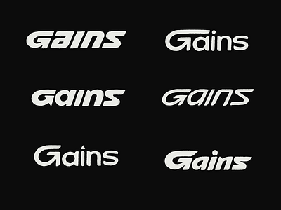 Gains _ logotype _ process bold branding calligraphy casino crypto custom flow gains iconic identity lettering logo modern process script smart type typography unique