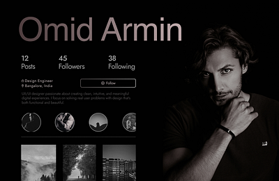 User Profile branding dailyui design graphic design illustration research typography ui user ux