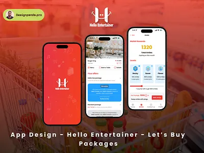 Hello Entertainer - Voucher app - Vendors - Customer android animation branding creative entertainment graphic design ios logo mobile app mobile design motion graphics product prototype ui ux