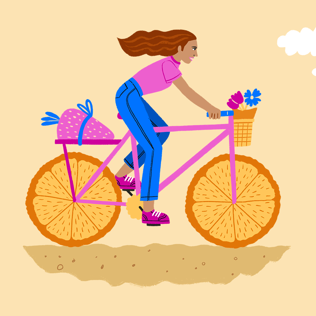 Food's effect on Fitness Animation animation editorial fitness fruit health wellness women