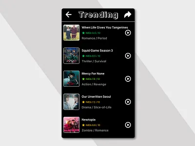 Day 069 : Trending dailyui