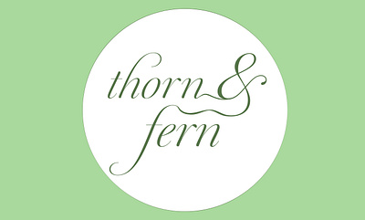 Thorn & Fern - A minimal logo for a florist brand design graphic design illustration logo minimal