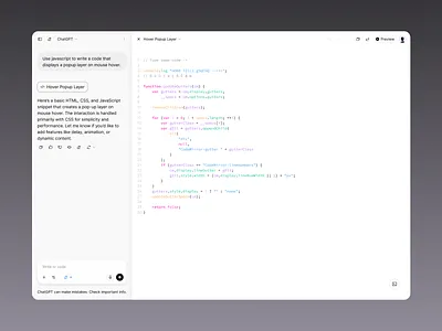 ChatGPT write or code -SnowUI ai chat chatgpt