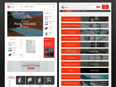 Elite Glass Solutions - Website Pages ui web design