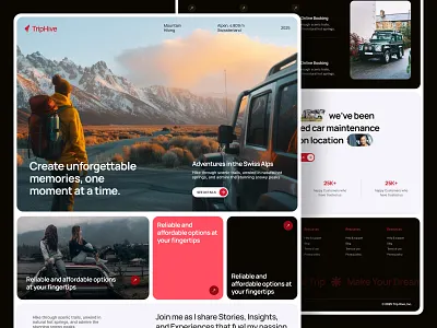 TripHive - Seamless Travel Landing Page 3d website interaction adventure travel ui ai agents ai agents landing page app booking website branding design dribbble landing page framer website graphic design landing page design modern ux design tourism branding travel agency website travel landing page travel startup design travel website ui uiux design webflow expert