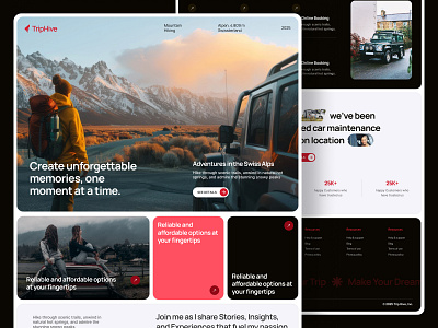 TripHive - Seamless Travel Landing Page 3d website interaction adventure travel ui ai agents ai agents landing page app booking website branding design dribbble landing page framer website graphic design landing page design modern ux design tourism branding travel agency website travel landing page travel startup design travel website ui uiux design webflow expert