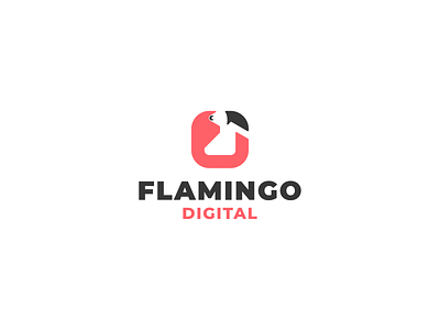 Flamingo logo concept brand branding design graphic design illustration logo motion graphics ui ux vector