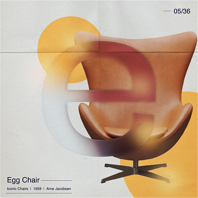 36 Days of Type ✻ E ✻ Iconic Chair 36daysoftype figma graphic design liquidglass typography