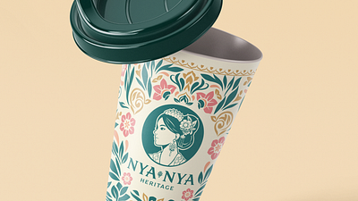 Nya Nya Heritage Brand Design branding cafe design graphic design illustration logo