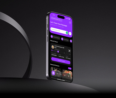 Smart Food Packaging & Delivery App - UI/UX app design design food app mobile app ui