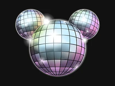Disco Ball Emoji dancing with the stars disney emoji design icon desiger icon design illustrator mickey mouse twitter emoji ui design vector art vector illustration walt disney