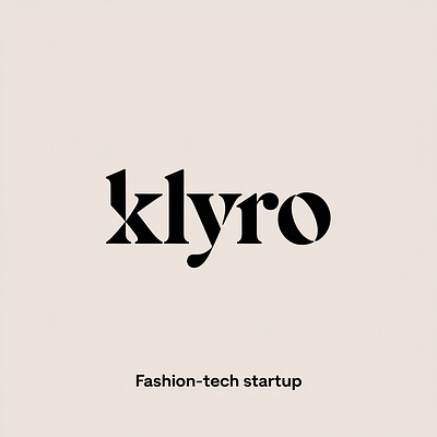 Minimalist Logo Design for “Klyro” – Fashion-Tech Startup Brand branding design graphic design illustration logo logo design typography ui ux vector