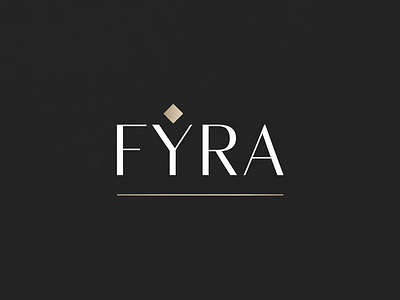 Minimalist Luxury Wordmark Logo for “Fyra” – Home Décor branding design graphic design illustration logo logo design typography ui ux vector
