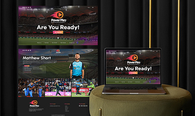 Sports Landing Page Design | Athlete Management Website UI cricket custom website figma landing design sports website ui website website design website ui website ui design