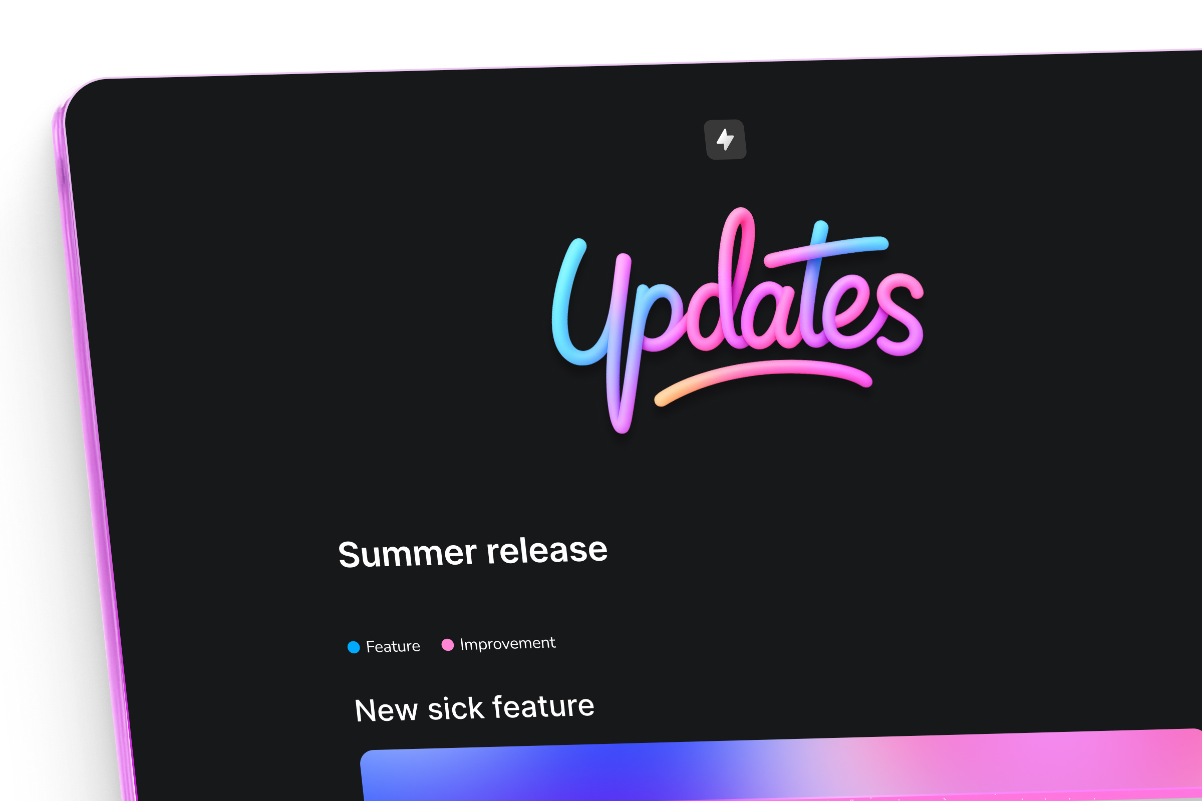 Summer release 🌴 changelog feature release release note updates
