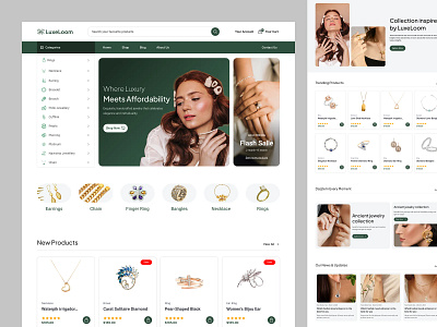 Jewellery Ecommerce website ecommerce ecommerce website jewellery jewelry branding online jewelry shop online shope oripio product design shopify ui design web design website design woocommerce