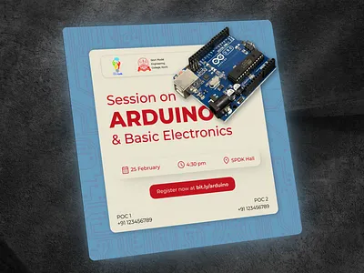 Poster Design 2 arduino design electronics figma graphic design idealab instagram photoshop poster