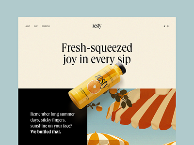 Zesty — Brand Identity + Packaging brand design branding graphic design visual identity web design