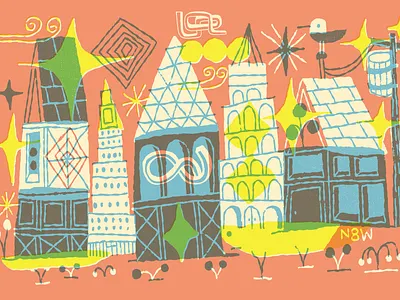 POINT OF VIEW art bird design handdrawn illustration lettering nate williams