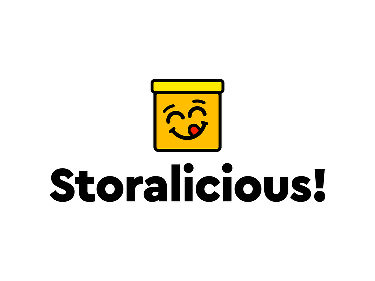 logo design for warehouse storage from the usa named storalicious based on a happy box
