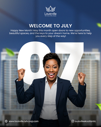 New Month Flyer Design for Louisville Eko Atlantic branding graphic design logo